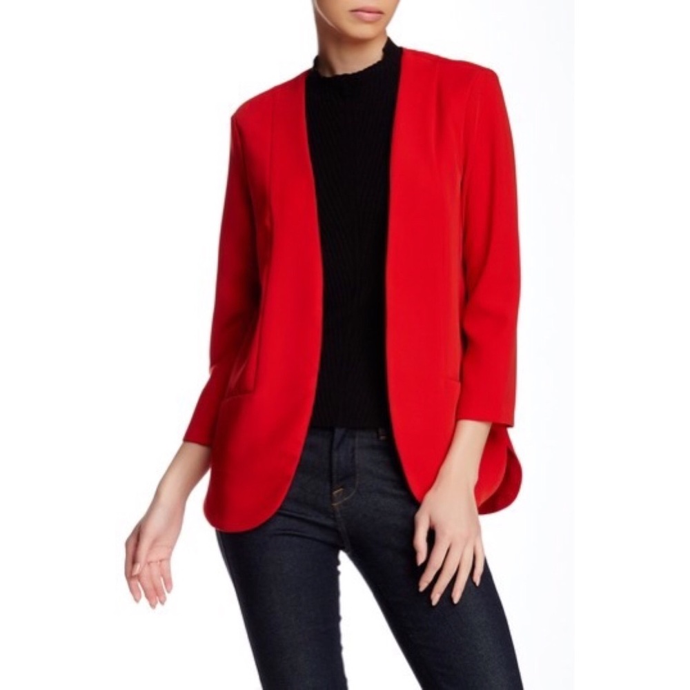 NWT Harlowe & Graham Open Front Blazer